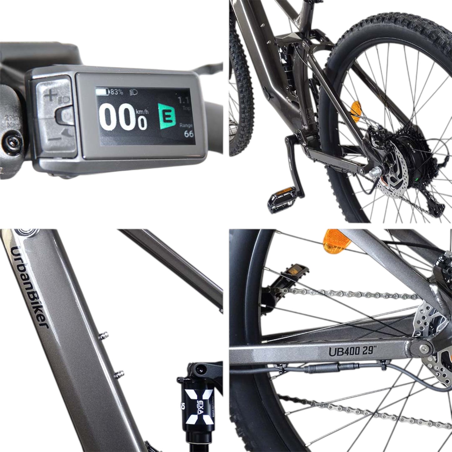 MOUNTAIN BIKE ELETTRICA FULL SUSPENSION URBANBIKER UB400