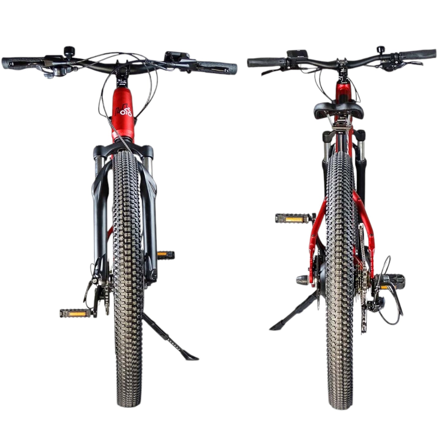 Bici Elettrica MTB Junior BERNA Rosso metallizzato 24 POLLICI