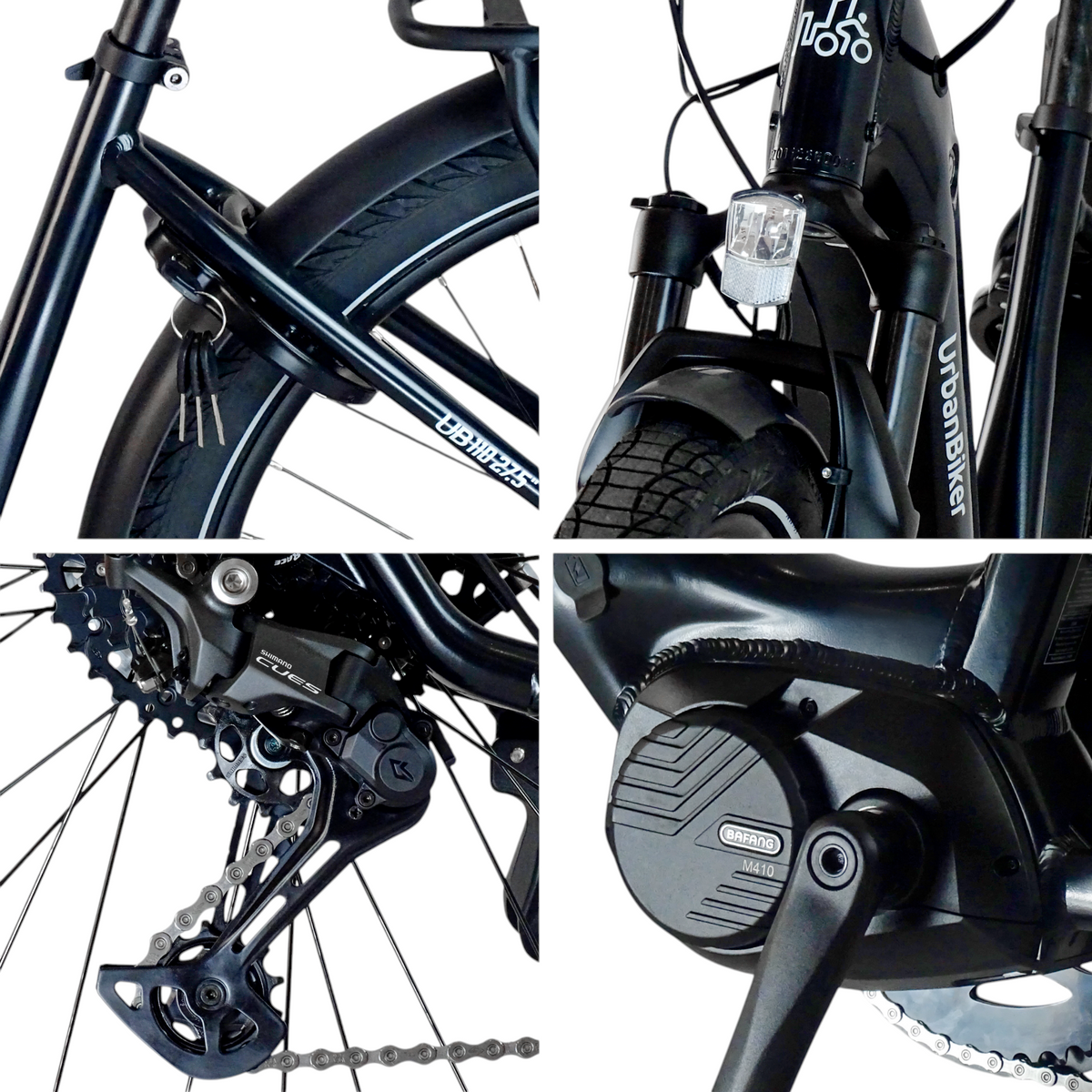 Bicicletta elettrica motore centrale da città Urbanbiker UB110B
