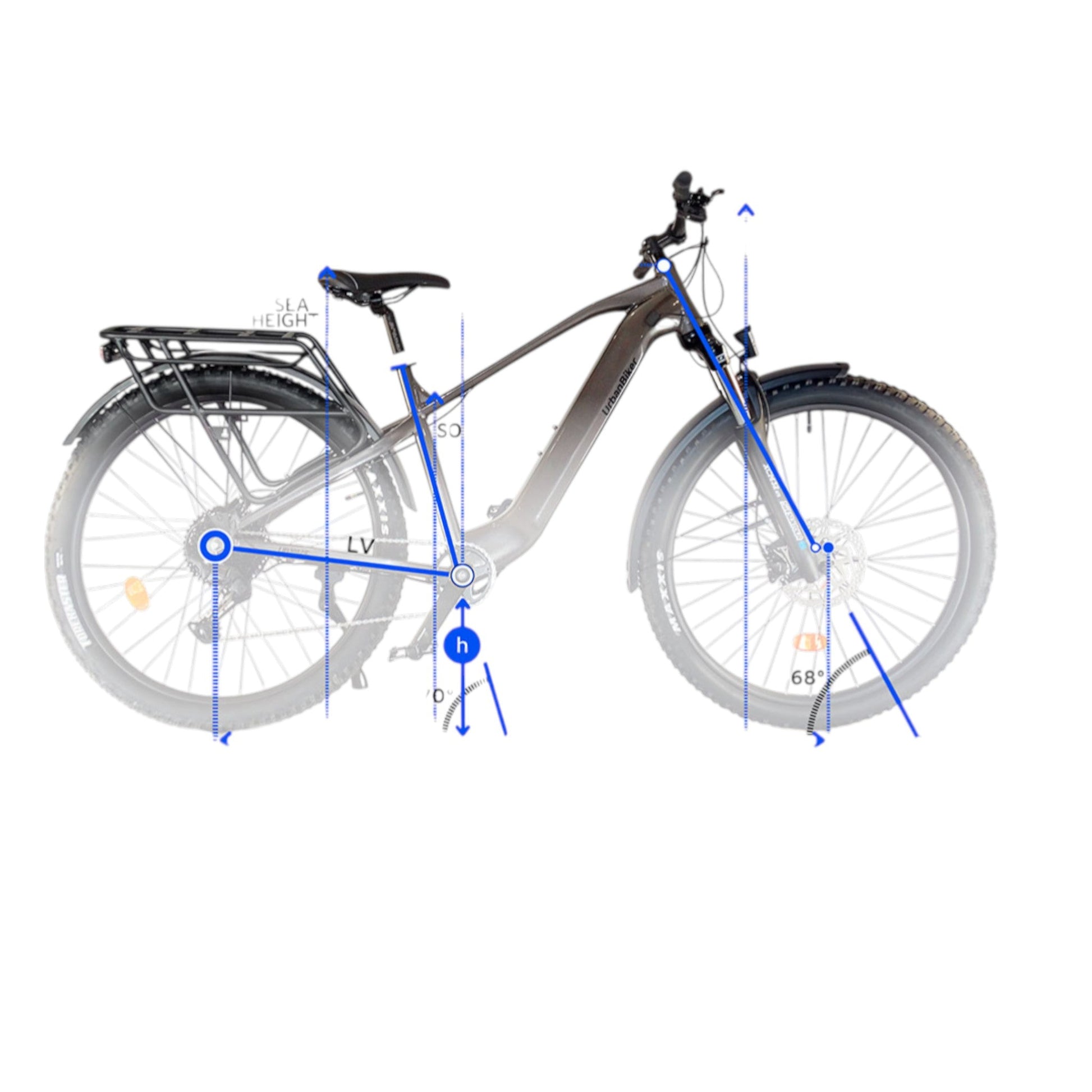 Mountain bike elettrica URBANBIKER UB300FE da viaggio