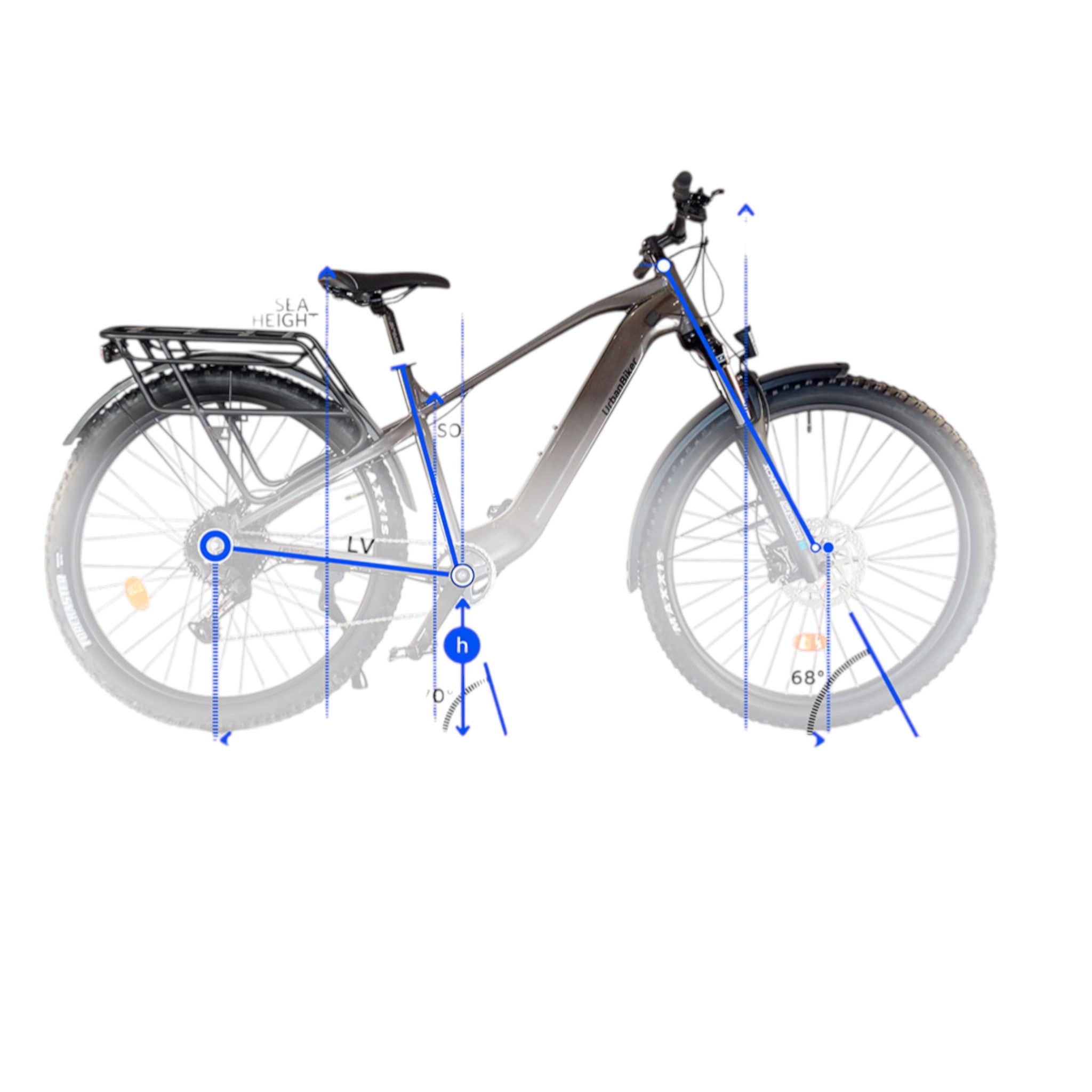 Mountain bike elettrica URBANBIKER UB300FE da viaggio