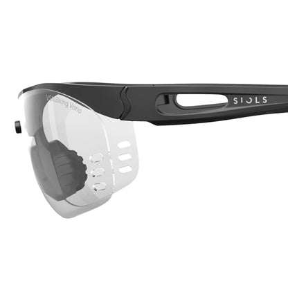 Occhiali sportivi Siols System Pro Black | Comfort e visione perfetta