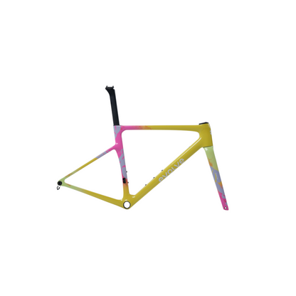 EVOLVE CIMA  "TROPICAL YELLOW" Telaio e Manubrio carbonio 650Gr