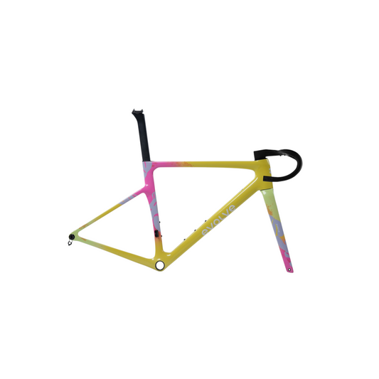 EVOLVE CIMA  "TROPICAL YELLOW" Telaio e Manubrio carbonio 650Gr