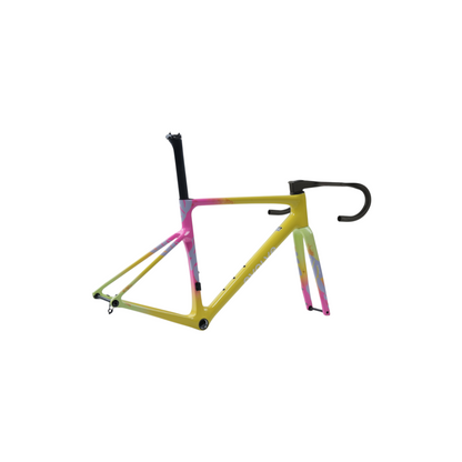 EVOLVE CIMA  "TROPICAL YELLOW" Telaio e Manubrio carbonio 650Gr
