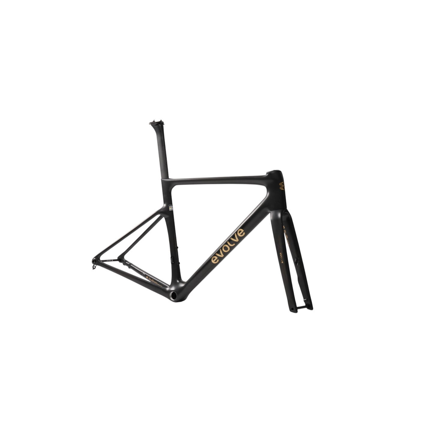 EVOLVE CIMA  "CARBON GOLD" Telaio e Manubrio carbonio 650Gr