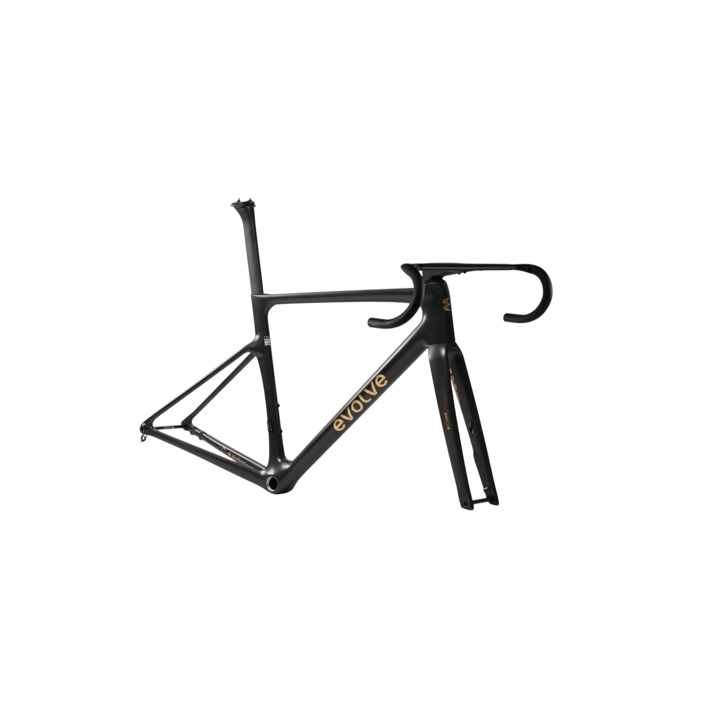 EVOLVE CIMA  "CARBON GOLD" Telaio e Manubrio carbonio 650Gr