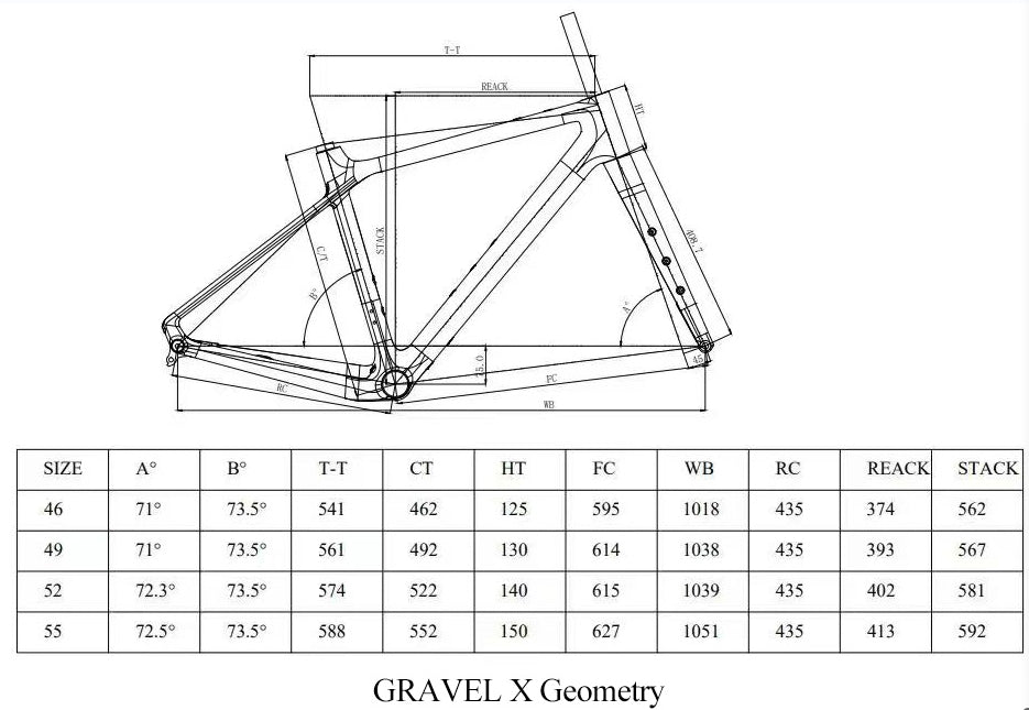 bici gravel in carbonio misure lobito italia